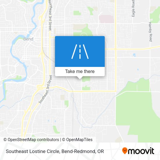 Southeast Lostine Circle map