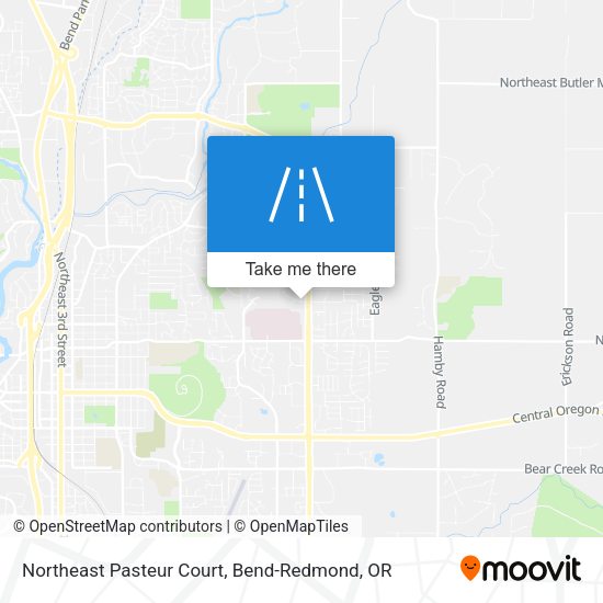 Northeast Pasteur Court map