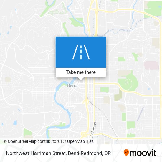 Northwest Harriman Street map