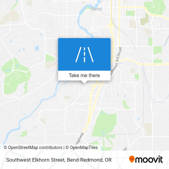 Southwest Elkhorn Street map