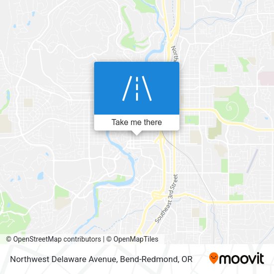 Northwest Delaware Avenue map