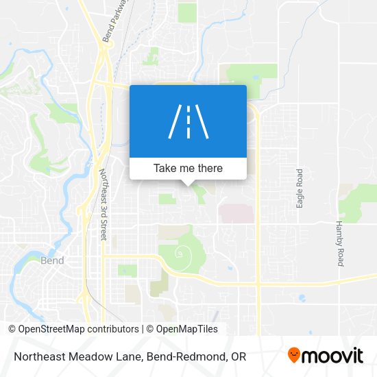 Northeast Meadow Lane map