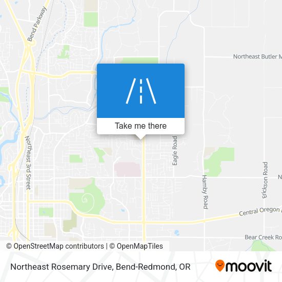 Northeast Rosemary Drive map