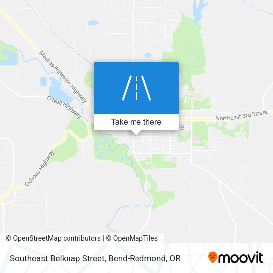 Southeast Belknap Street map