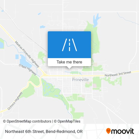 Northeast 6th Street map