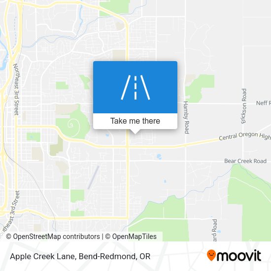 Apple Creek Lane map