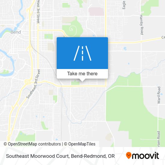Southeast Moorwood Court map