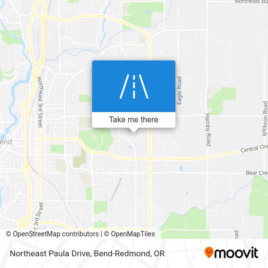 Northeast Paula Drive map