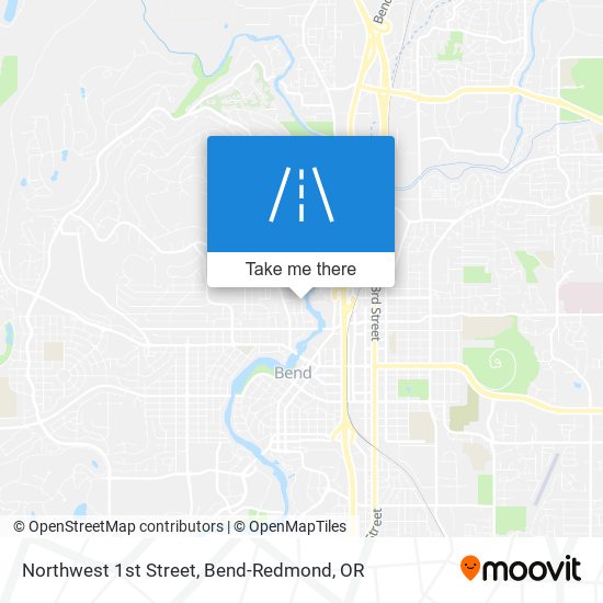 Northwest 1st Street map