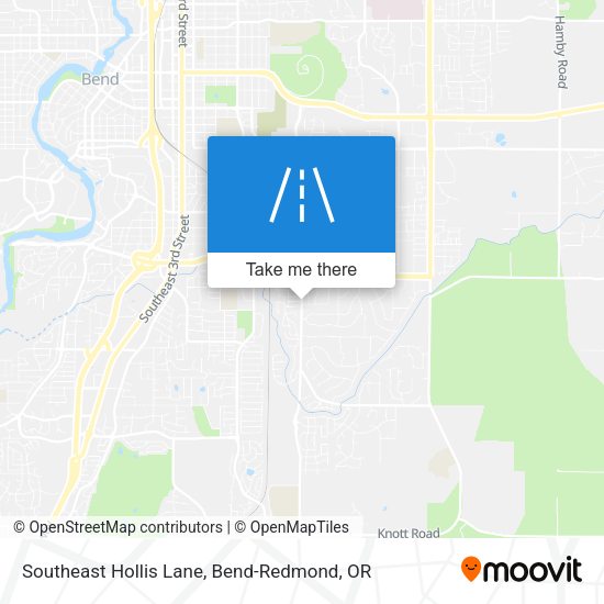 Southeast Hollis Lane map