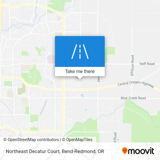 Northeast Decatur Court map