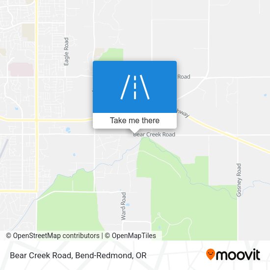 Bear Creek Road map