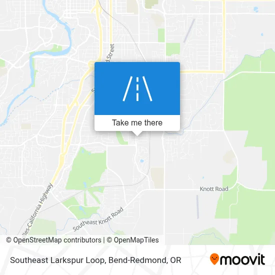 Southeast Larkspur Loop map