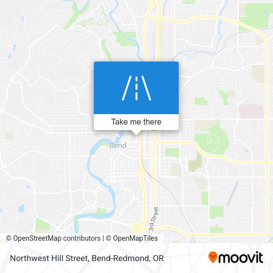 Northwest Hill Street map