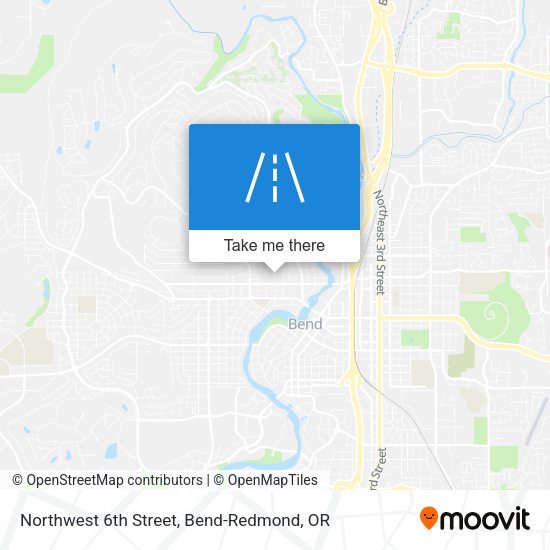 Northwest 6th Street map