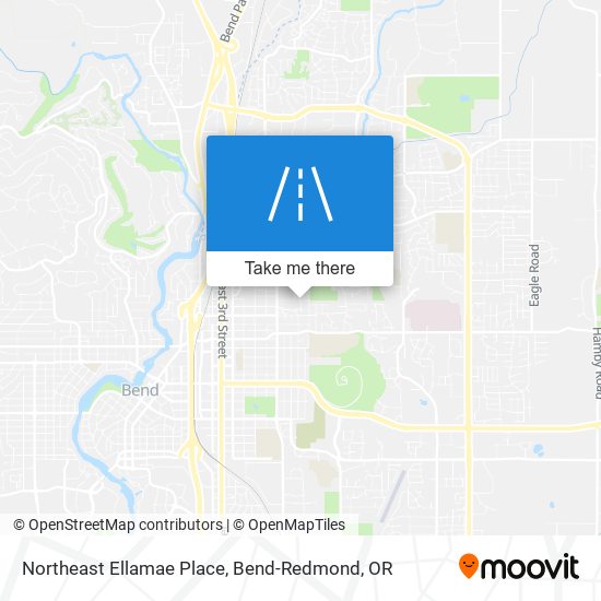 Northeast Ellamae Place map