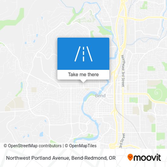 Northwest Portland Avenue map