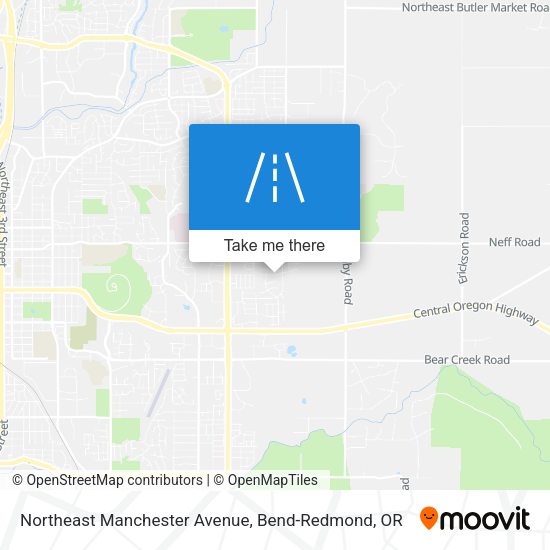 Northeast Manchester Avenue map