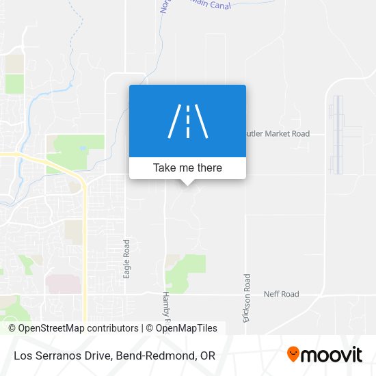 Los Serranos Drive map