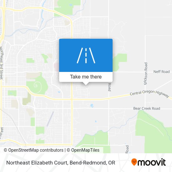 Northeast Elizabeth Court map