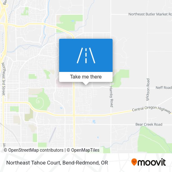 Northeast Tahoe Court map