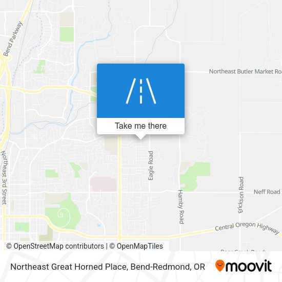 Northeast Great Horned Place map