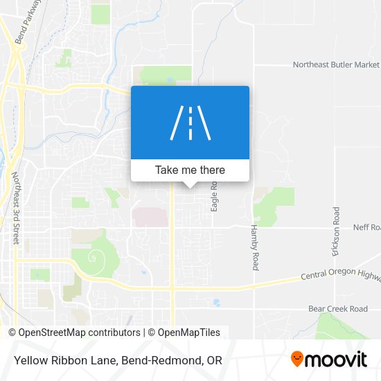 Yellow Ribbon Lane map