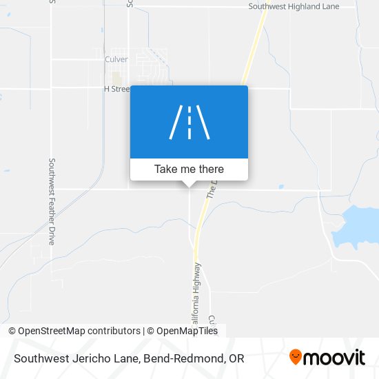 Southwest Jericho Lane map