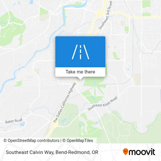 Southeast Calvin Way map