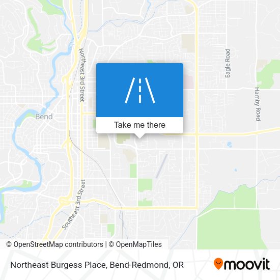 Northeast Burgess Place map