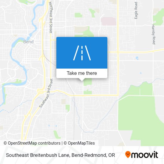 Southeast Breitenbush Lane map