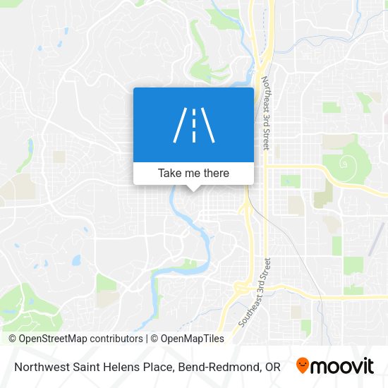 Northwest Saint Helens Place map
