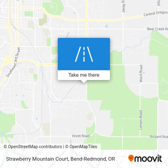 Mapa de Strawberry Mountain Court