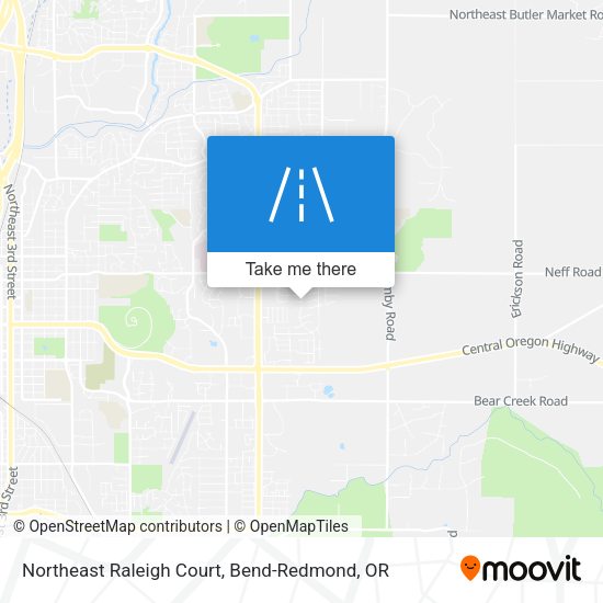 Northeast Raleigh Court map