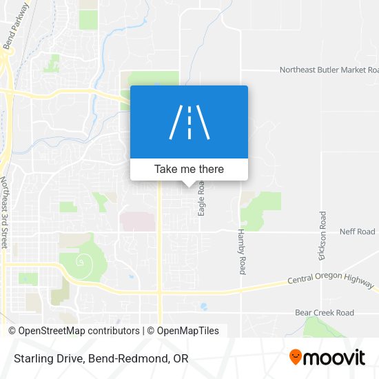 Starling Drive map