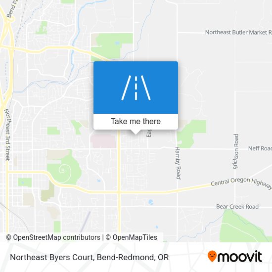 Mapa de Northeast Byers Court