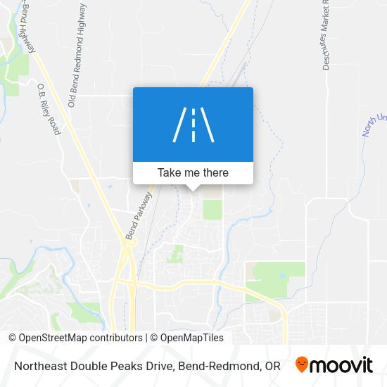 Northeast Double Peaks Drive map