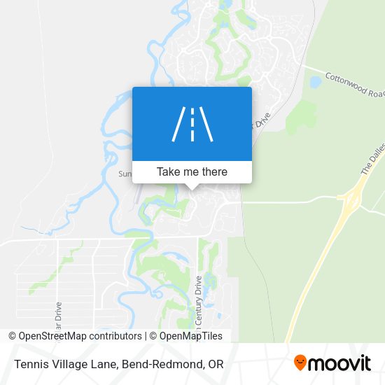 Tennis Village Lane map