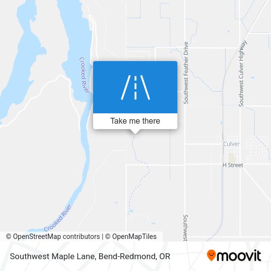 Southwest Maple Lane map