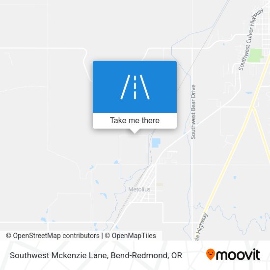 Mapa de Southwest Mckenzie Lane