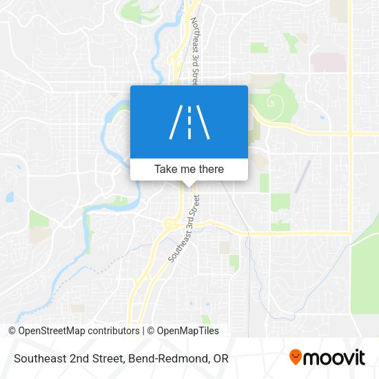 Southeast 2nd Street map