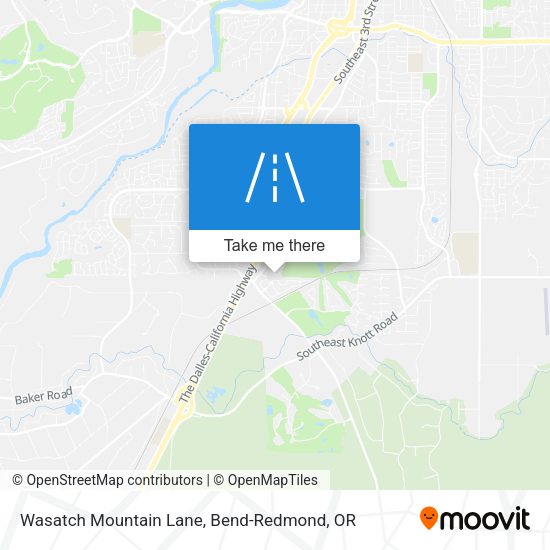 Wasatch Mountain Lane map