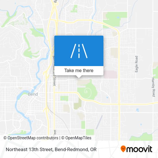 Northeast 13th Street map