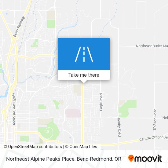Northeast Alpine Peaks Place map