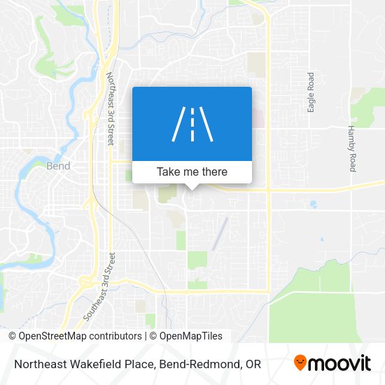 Northeast Wakefield Place map