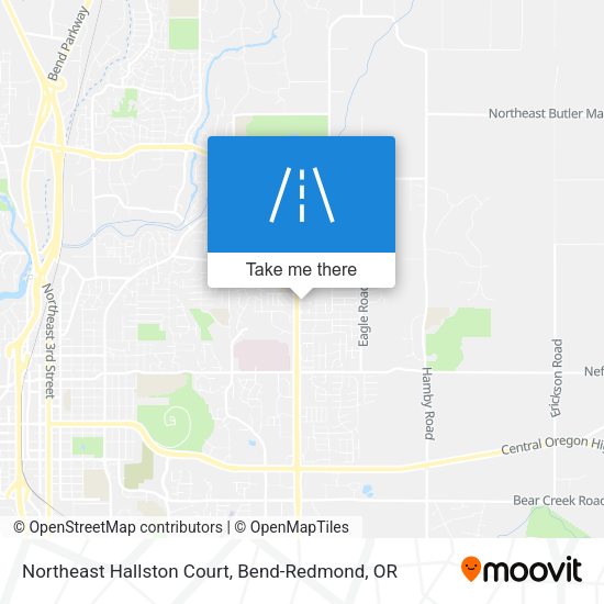 Northeast Hallston Court map