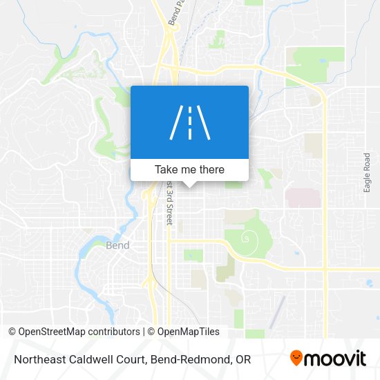Northeast Caldwell Court map