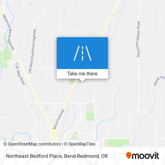 Northeast Bedford Place map