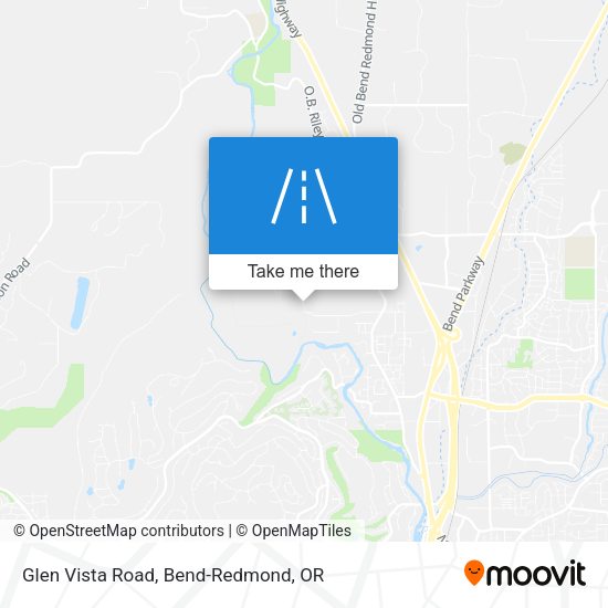 Glen Vista Road map