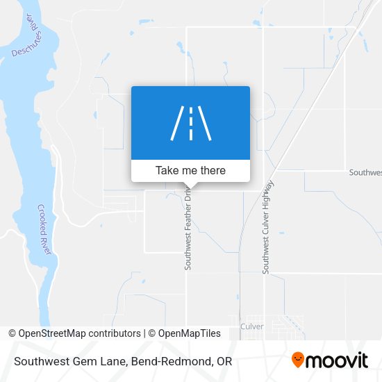 Southwest Gem Lane map